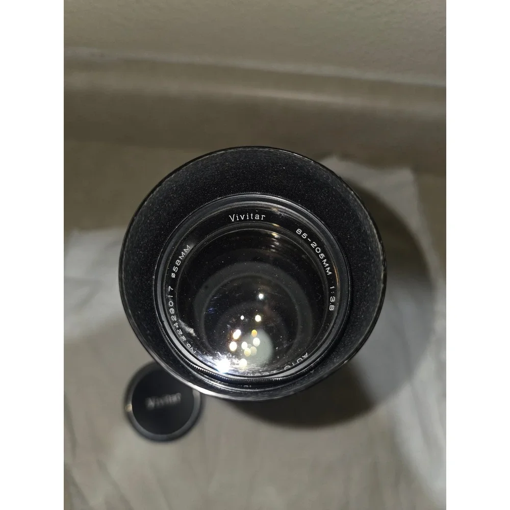Vivitar 85-205mm f3.8 Auto Zoom Lens 58mm Hoya UV Filter Made in Japan Vintage
